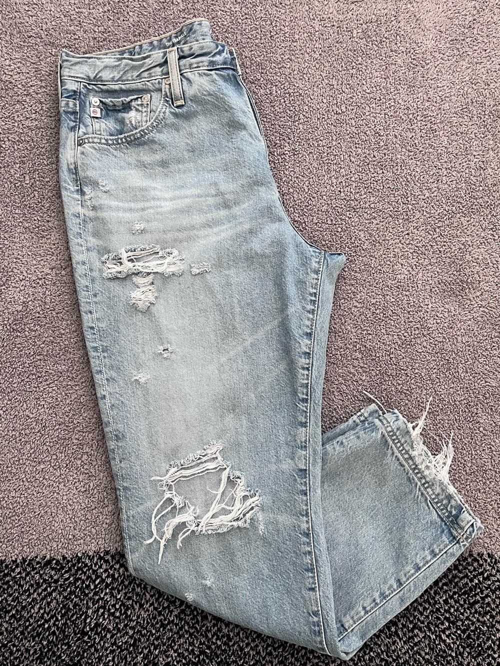 AG Isabella High-rise Straight Crop Jeans